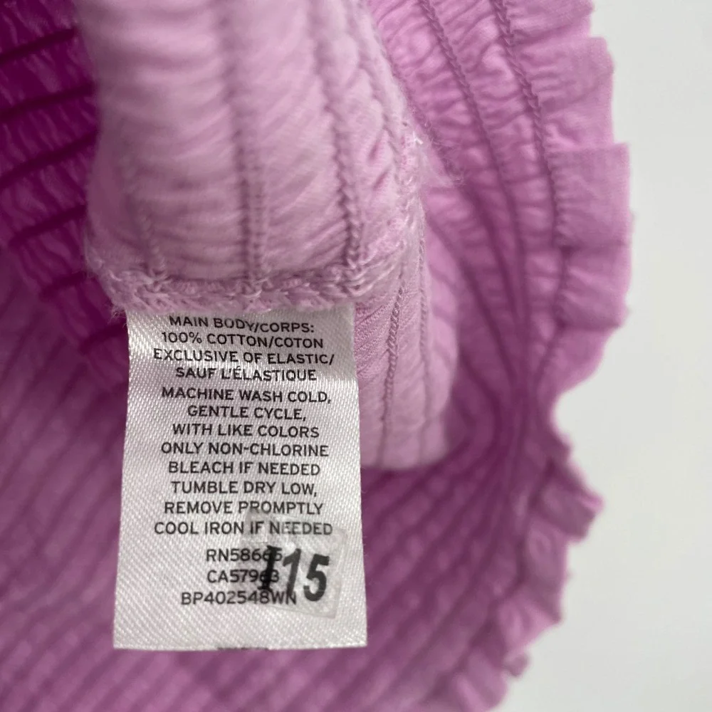 BP Smocked Off The Shoulder Top Lavender Purple Puff Sleeve Plus Size 3X - Picture 4 of 6